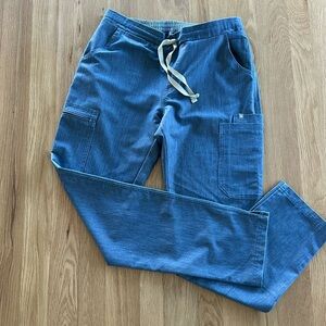 Figs Women's Scrub Jogger Pants in Denim Blue